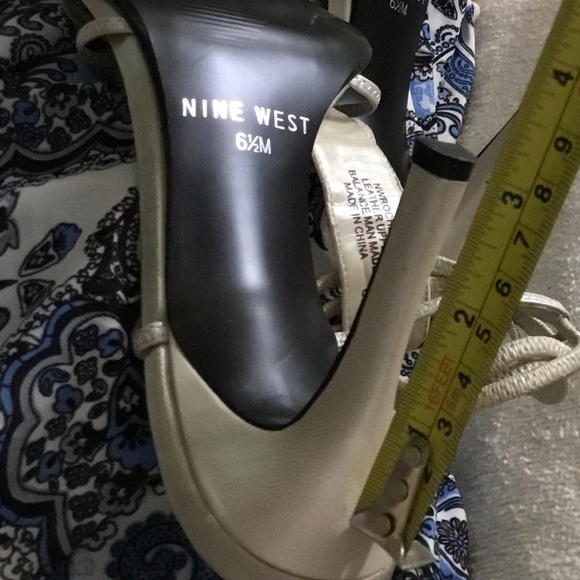 Nine West Rochelle Women's High Heels Slip Ons Open Toe Shoes Size 6.5 - Picture 7 of 8